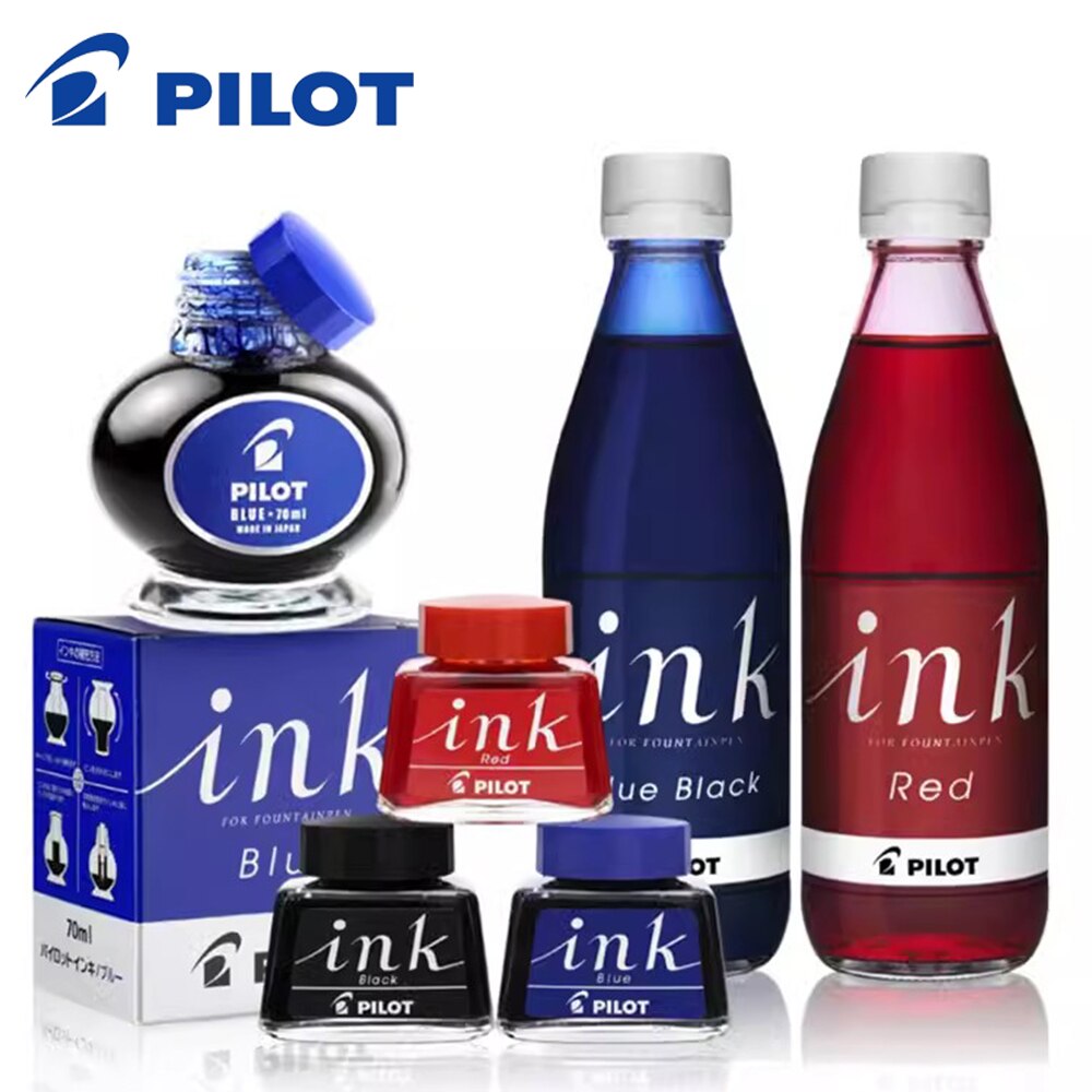 일본 파일럿 분수 잉크 병, 자연 색상 잉크, 비탄소 잉크 잉크-30, 70, 350ml, 논블로킹 펜, 문구류, 사무용품